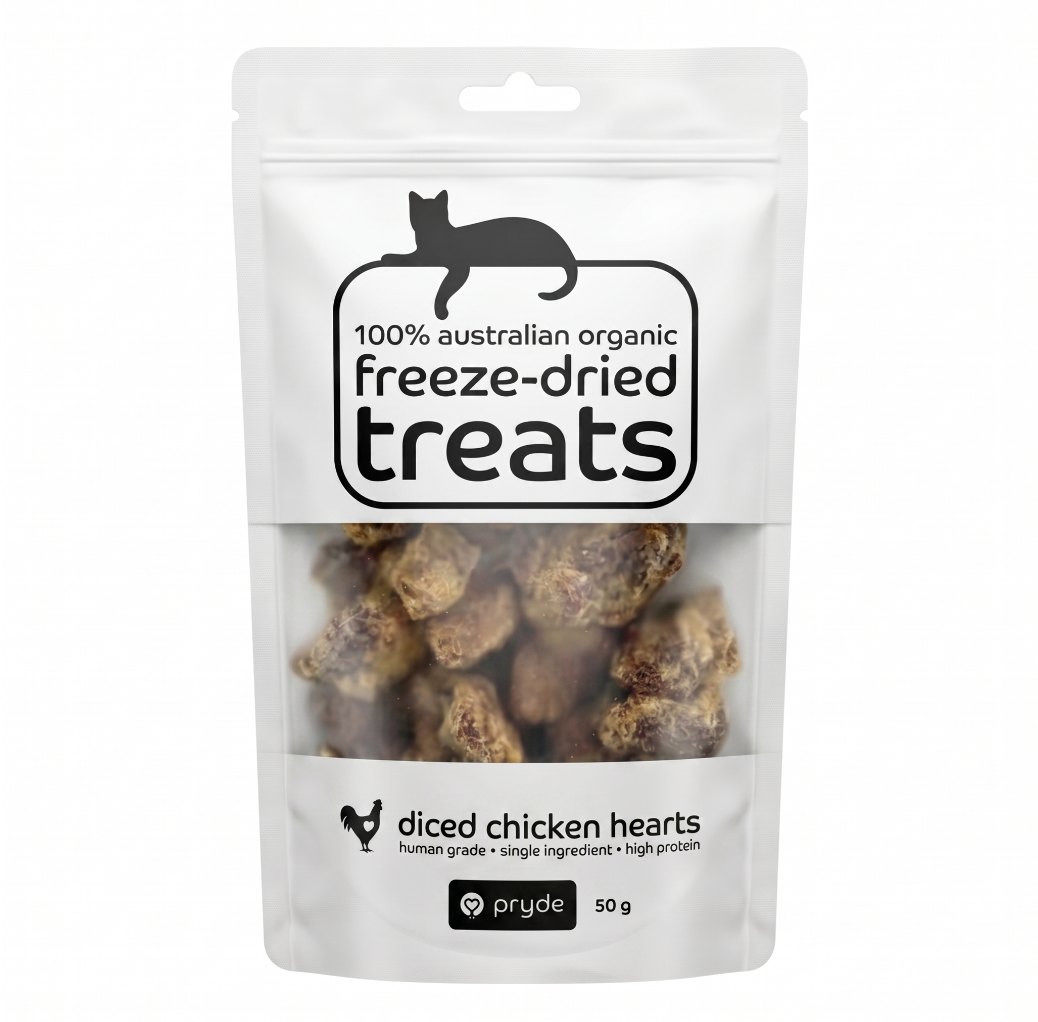 Freeze Dried Cat Treats - Chicken Hearts (50g)