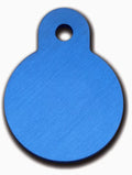 Pet Tag Circle SML Blue