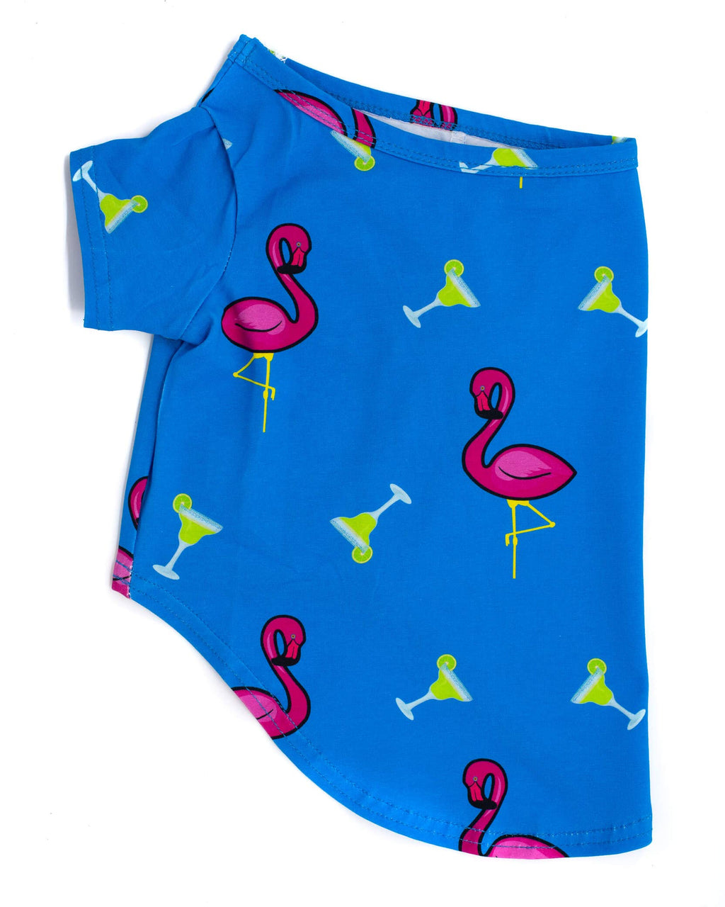 Flamingo splash dog shirt