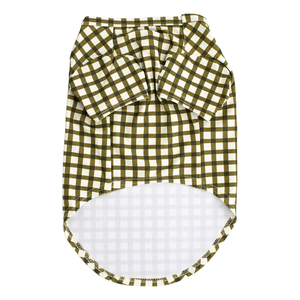 Green Gingham Rash Shirt UPF50
