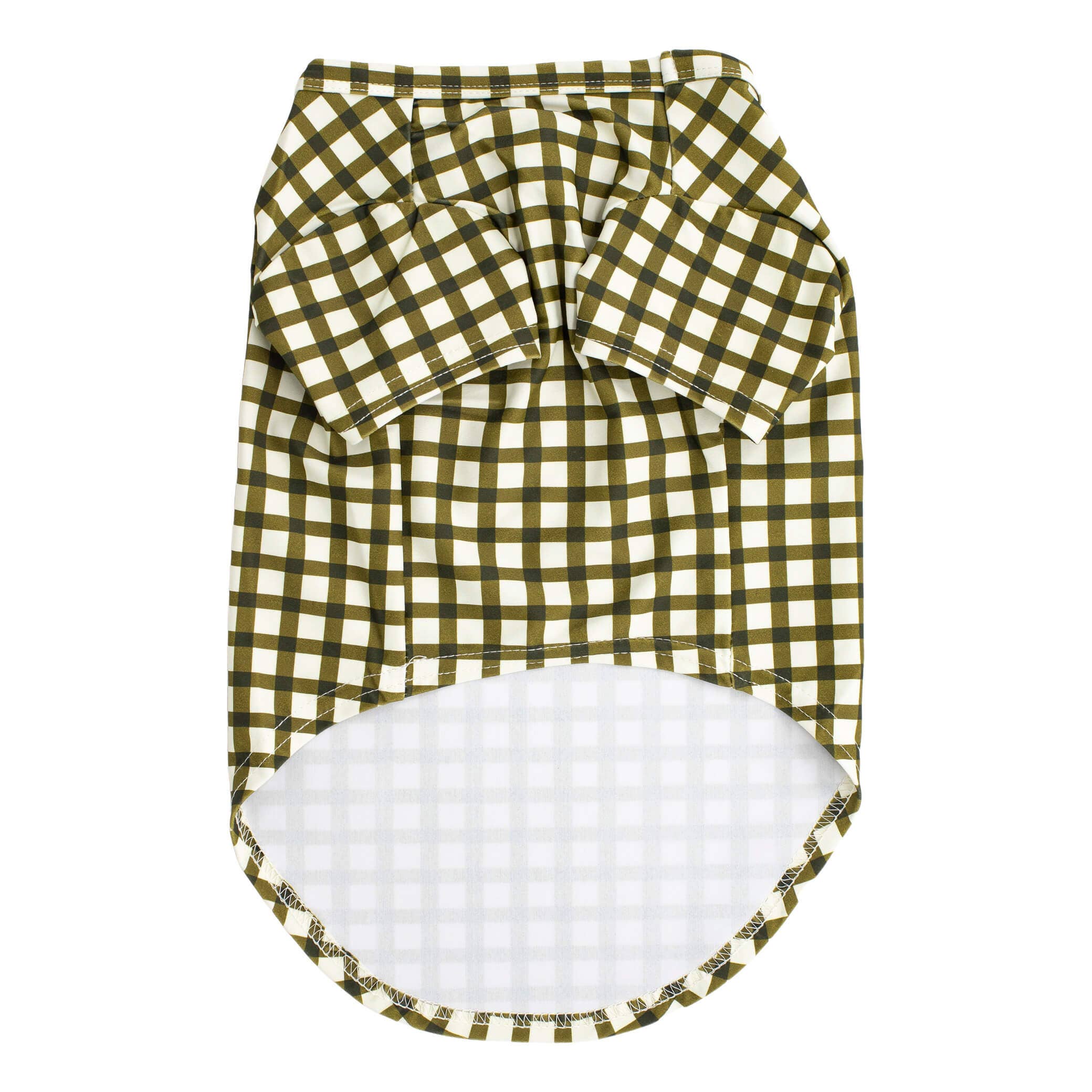 Green Gingham Rash Shirt UPF50