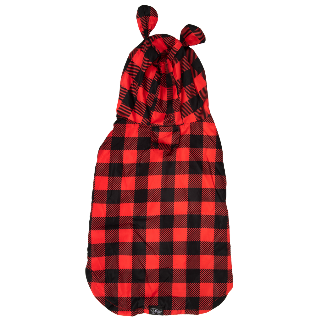 DOG RAINCOAT: Buffalo Plaid