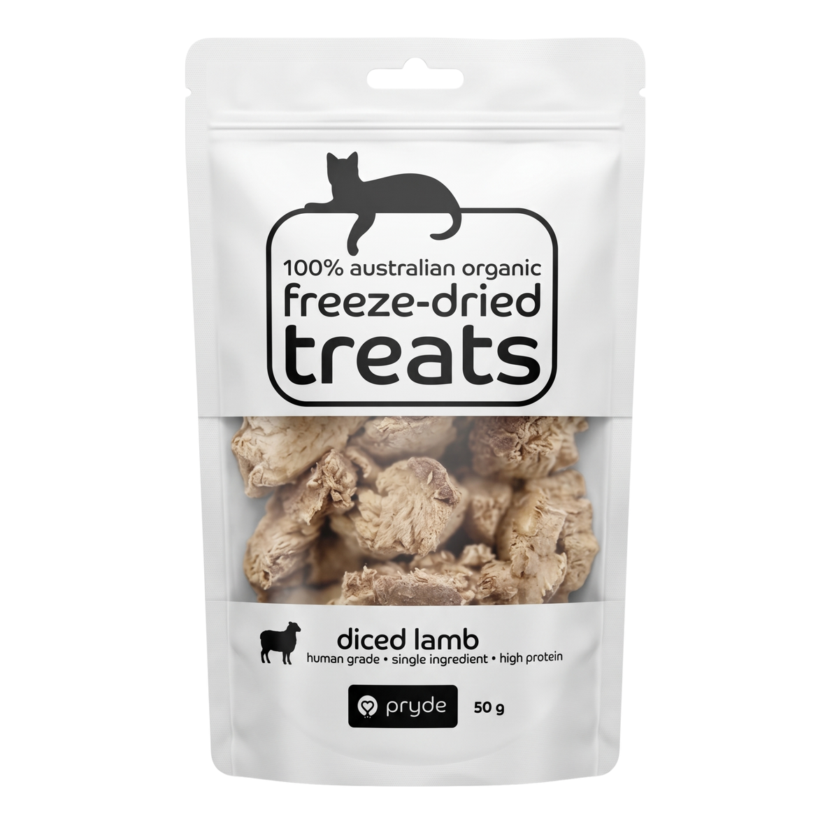 Freeze Dried Cat Treats - Diced Lamb (50g)