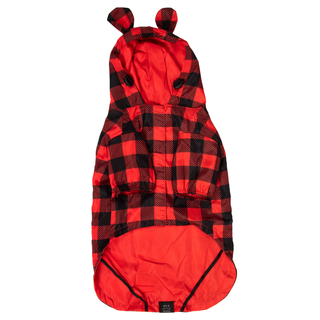 DOG RAINCOAT: Buffalo Plaid