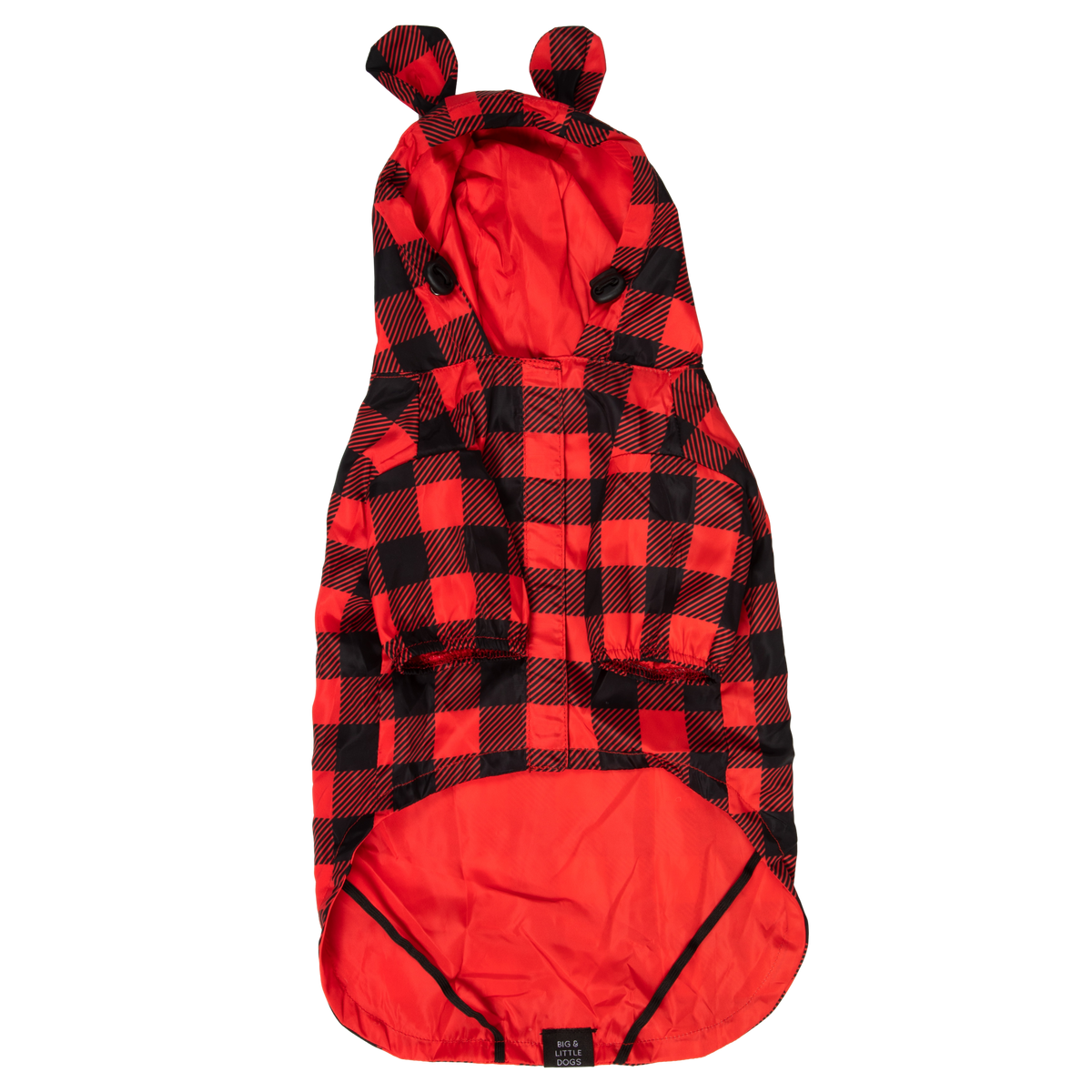 DOG RAINCOAT: Buffalo Plaid