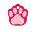 Pet Tag Paw SML Raspberry
