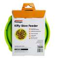 Cat Fun Slow Feeder Wave Bowl - Green - X Small