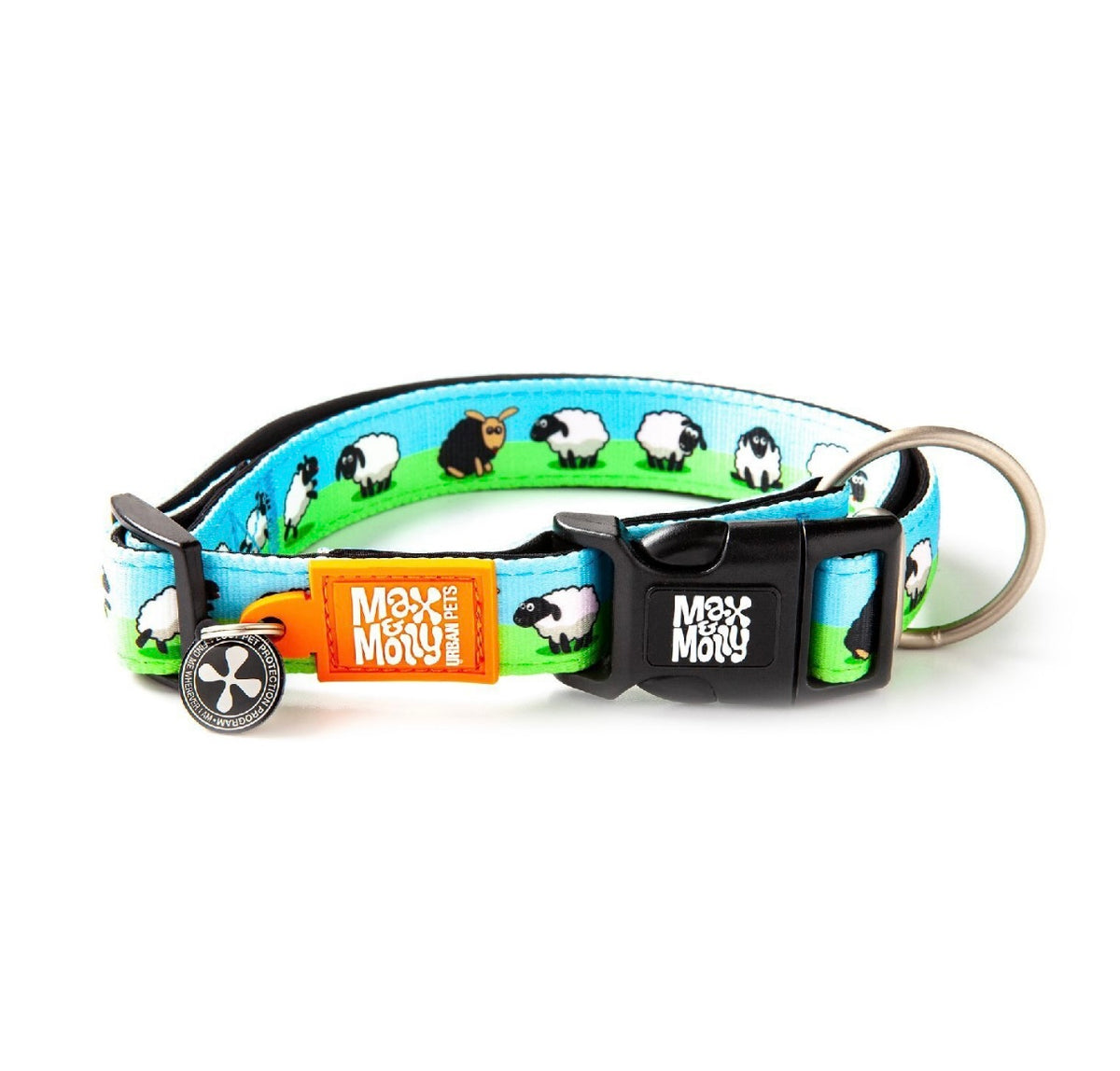 Max & Molly Smart ID Dog Collar - Black Sheep