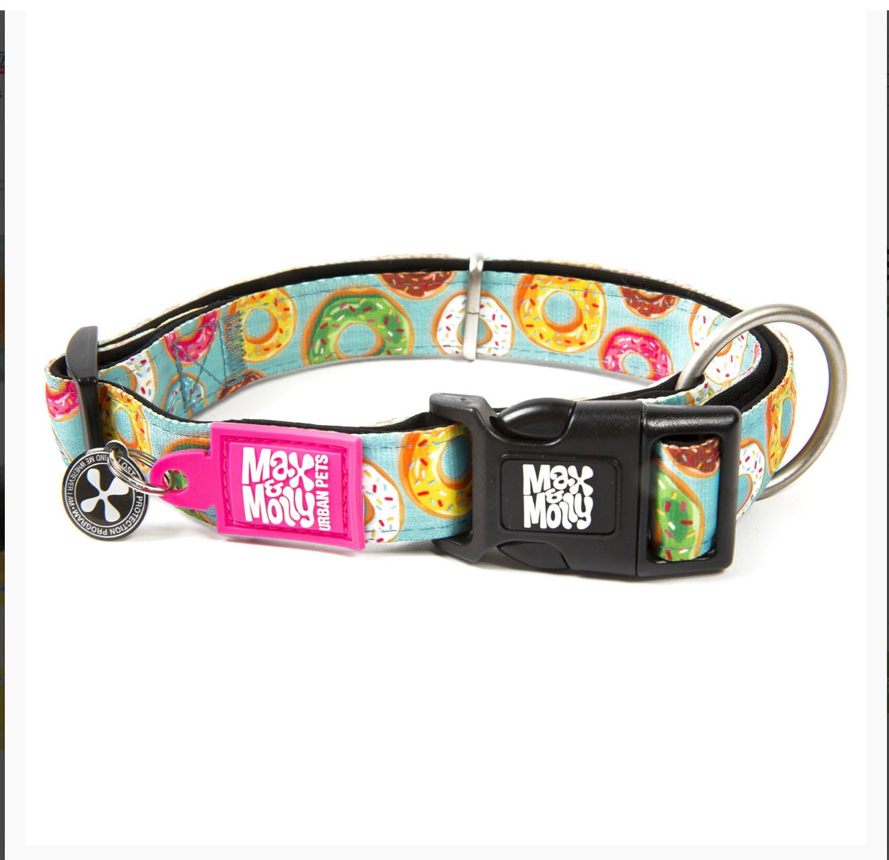Max & Molly Smart ID Dog Collar - Donuts