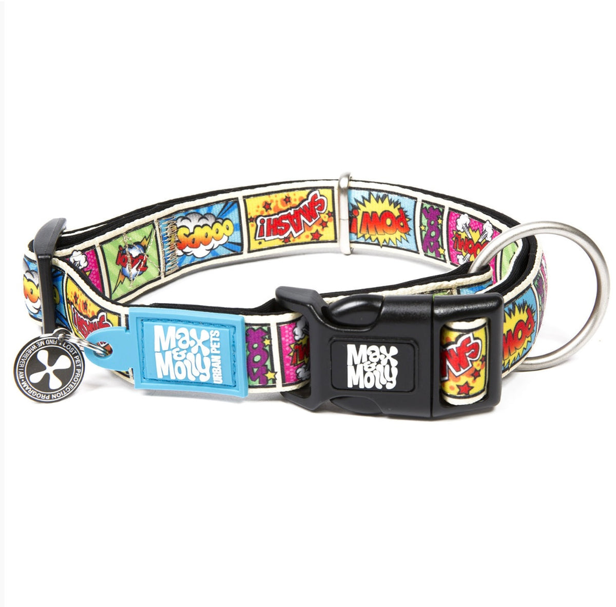 Max & Molly Smart ID Dog Collar - Comic