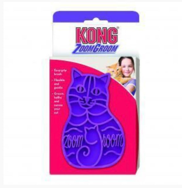 Kong ZoomGroom Silicone Cleaning Brush for Cats