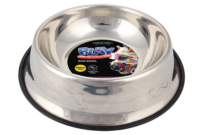 Embossed Paw Print Pet Bowl