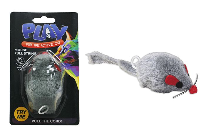 Cat Toy - Pull String Mouse