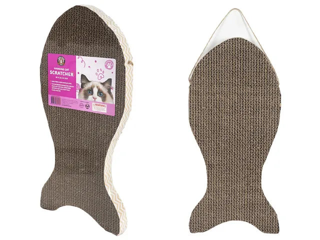 CAT SCRATCHER HANGING FISH