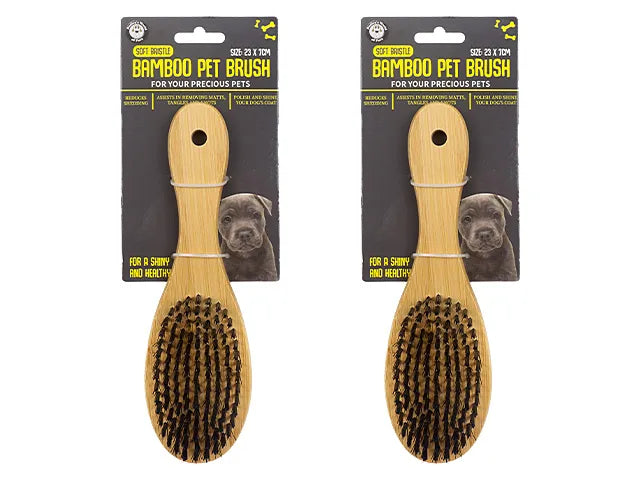 PET BAMBOO BRISTLE LGE BRUSH