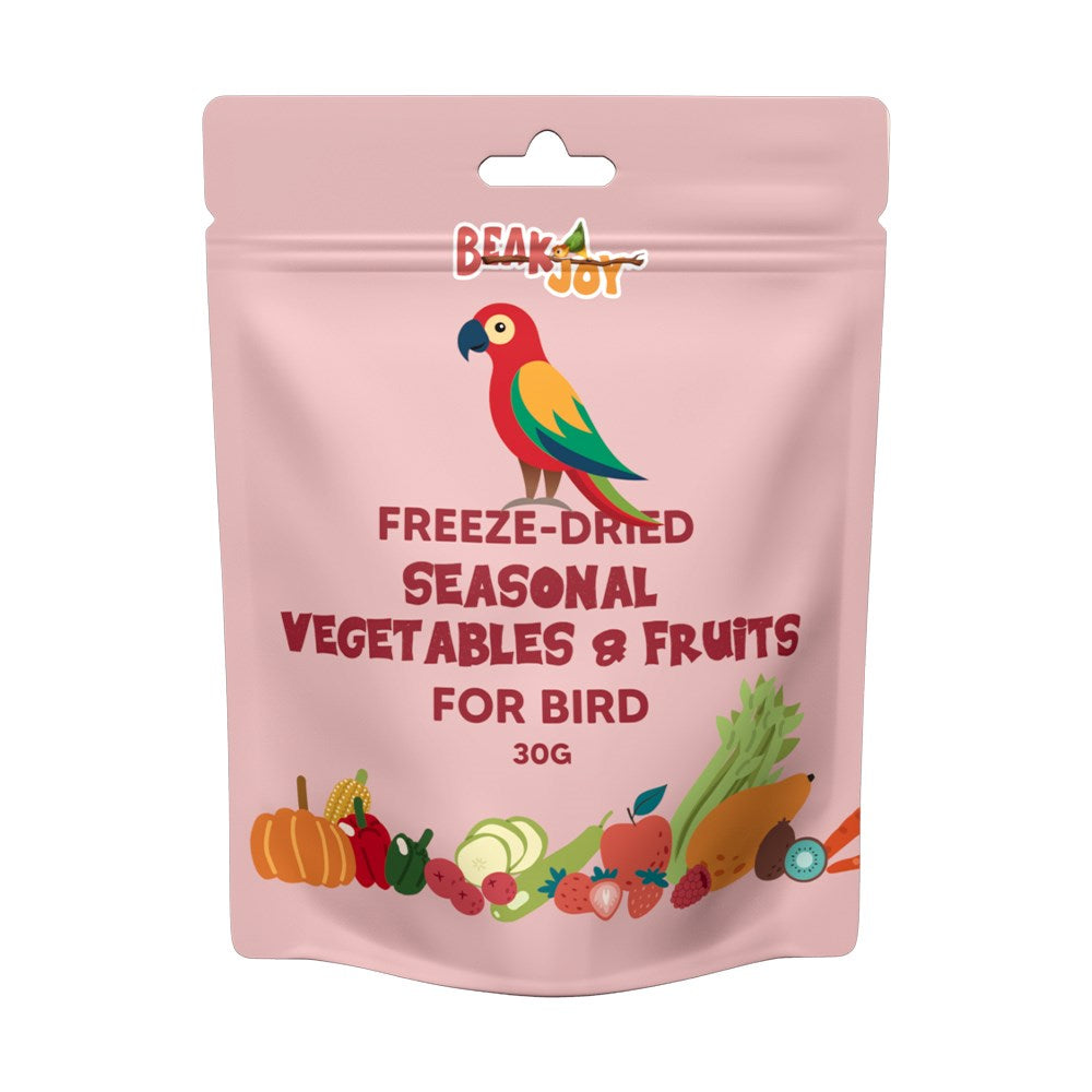 Freeze Dried Seasonal Fruit & Vegetables For Bird 30gm
