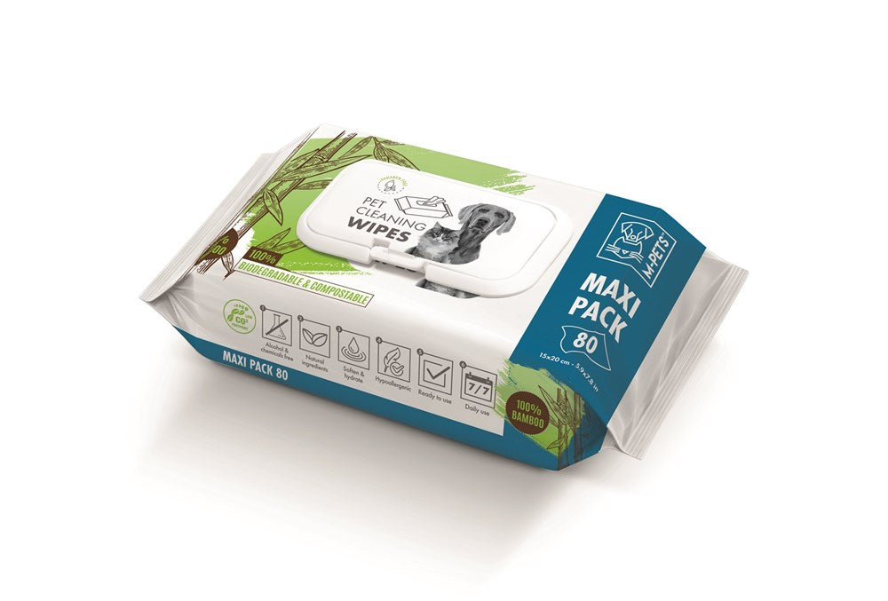 Pet Cleaning Wipes - Bamboo Maxi Pack 20