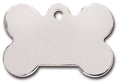 Pet Tag Bone LG Chrome
