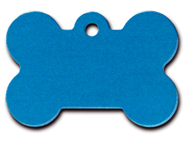 Pet Tag Bone SML Blue
