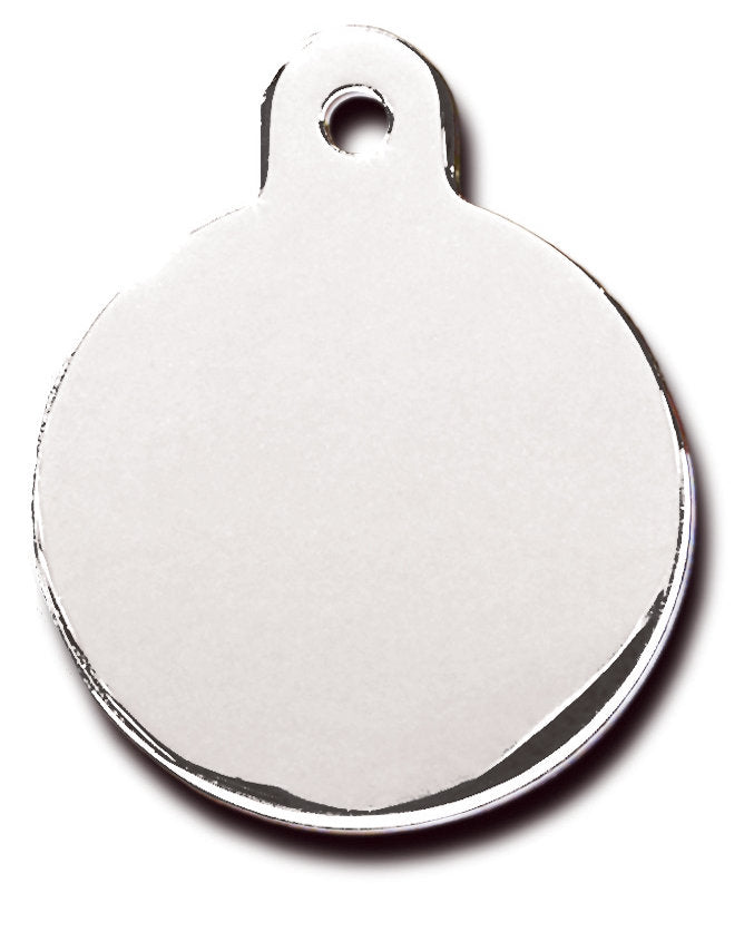 Pet Tag Circle LG Chrome