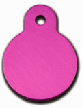 Pet Tag Circle SML Pink