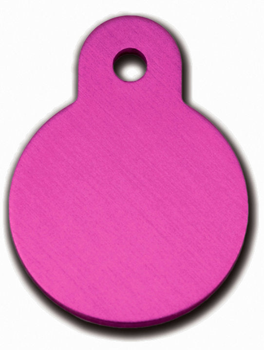 Pet Tag Circle SML Pink