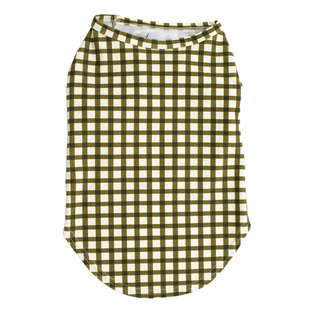 Green Gingham Rash Shirt UPF50