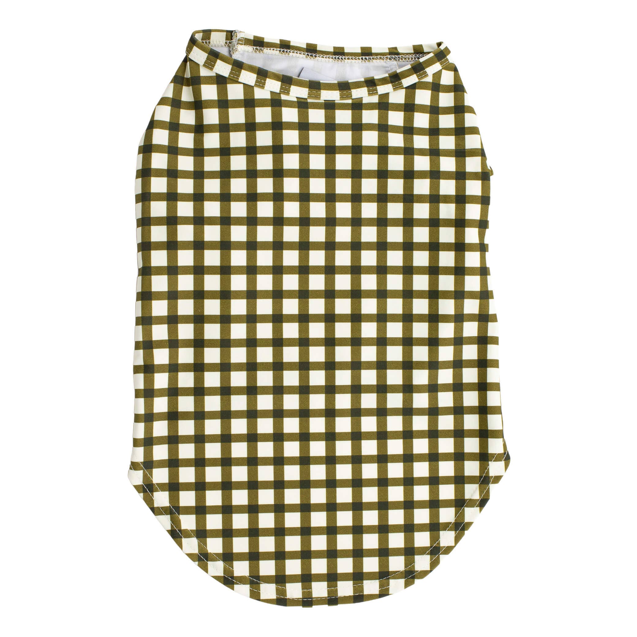 Green Gingham Rash Shirt UPF50