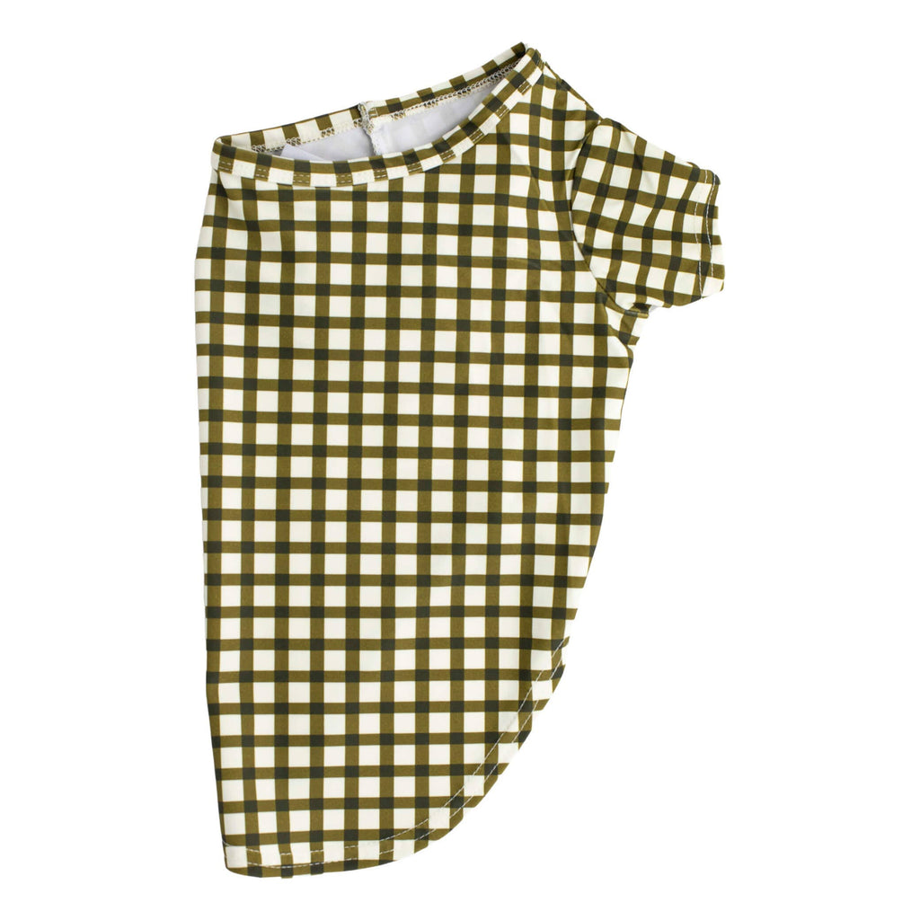 Green Gingham Rash Shirt UPF50